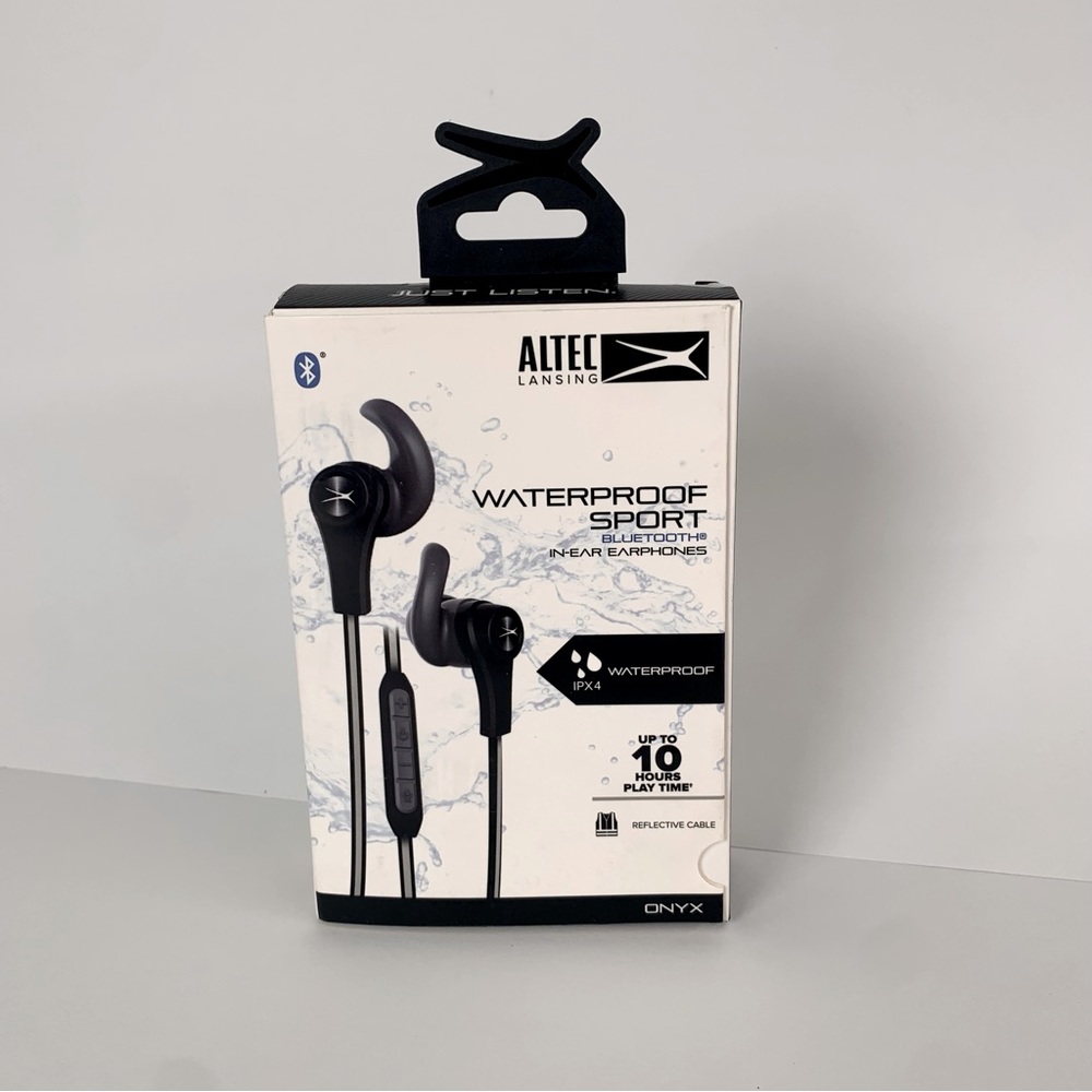 Altec Lansing Sport Waterproof Bluetooth Earphones Black BRAND NEW IN BOX